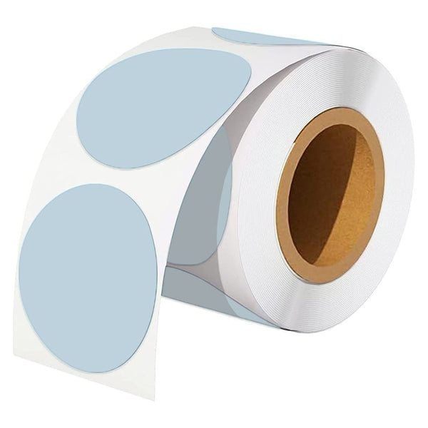 10 Rolls 50.8mm Round Circle Direct Thermal Labels Blue - 750 Labels per Roll