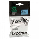 3 x Brother M-K531 MK531 Original 12mm Black Text on Blue Tape - 8 meters
