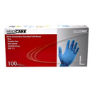 Handcare Extended Cuff Blue Powder Free Nitrile Examination Gloves Pack of 100 (1 box) - Large