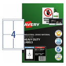 Avery  Durable Heavy Duty White Laser Labels