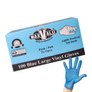 Lightly Powdered Vinyl Gloves - Available in S/M/L/XL