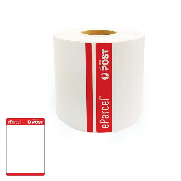 240 Rolls Australia Post eParcel 100mm x 150mm Perforated Direct Thermal Labels - 350 Labels per Roll