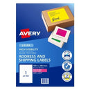 Avery High Visibility Laser Shipping Labels