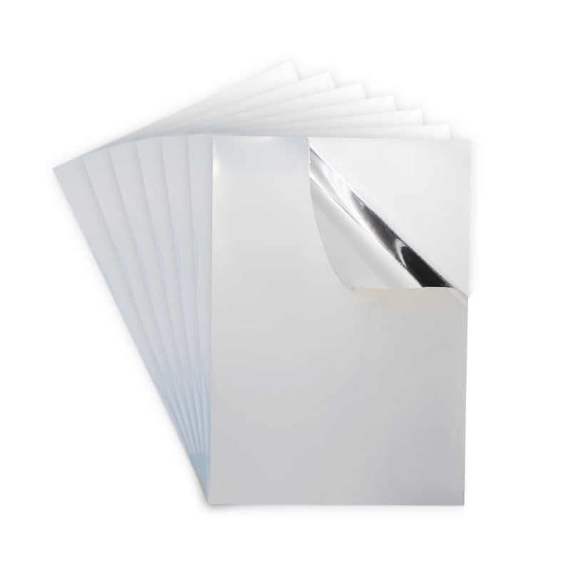 Silver Glossy Printable Vinyl Sticker Paper A4 - 60 sheets