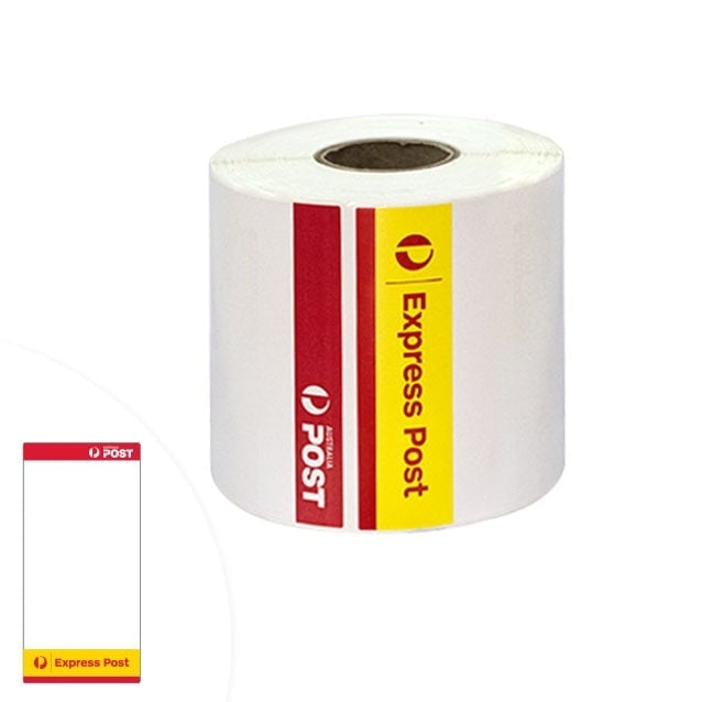 240 Rolls Express Post 100mm x 206mm Perforated Direct Thermal Labels - 300 Labels per Roll