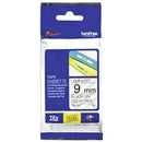 5 x Original Brother TZe-121 TZe121 9mm Black Text on Clear Laminated Tape - 8 meters