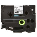 Generic Brother TZe-261 TZe261 36mm Black Text on White Laminated Tape - 8 meters