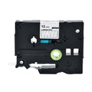 Generic Brother TZe-135 TZe135 12mm White Text on Clear Laminated Tape - 8 meters