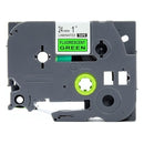 3 x Generic Brother TZe-D51 TZeD51 24mm Black Text on Green Fluorescent Laminated Tape - 5 meters