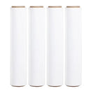 4 x Stretch Hand Pallet Wrap 500mm x 400M 25MIC Shrink Wrap - White (75mm Core)