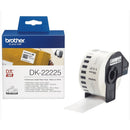 3 x Original Brother DK-22225 DK22225 Black Text on White Continuous Paper Label Roll 38mm x 30.48m