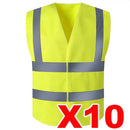 Reflective Vest Safety Workwear Unisex High Visibility